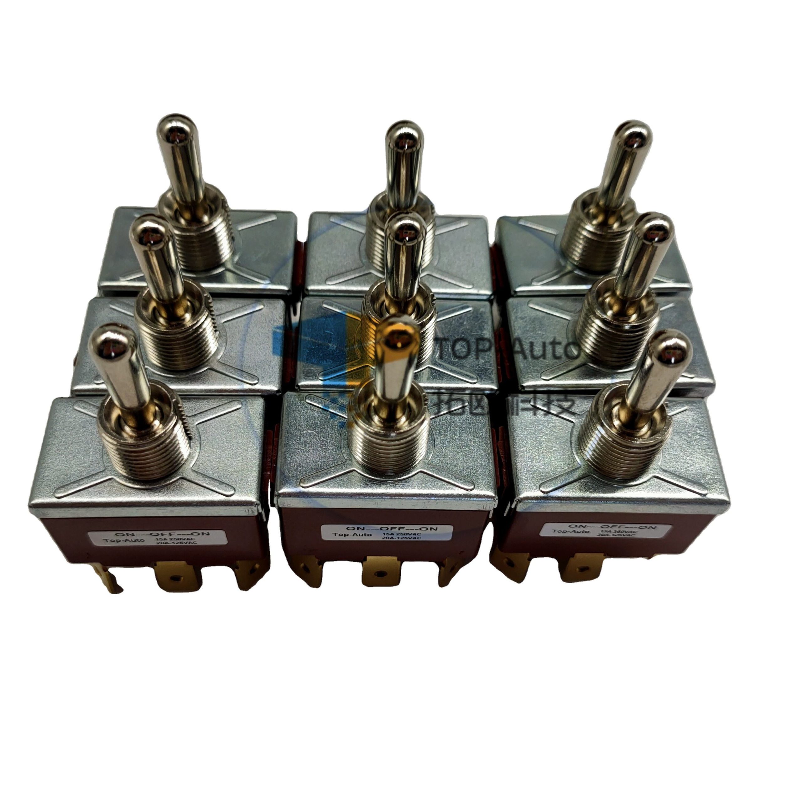 thumbnail image 2 of CES HD Toggle Switch DPST ON/OFF 20A@125V W/ Soft Rubber Cover - 66-1904/5002 2 of 3
