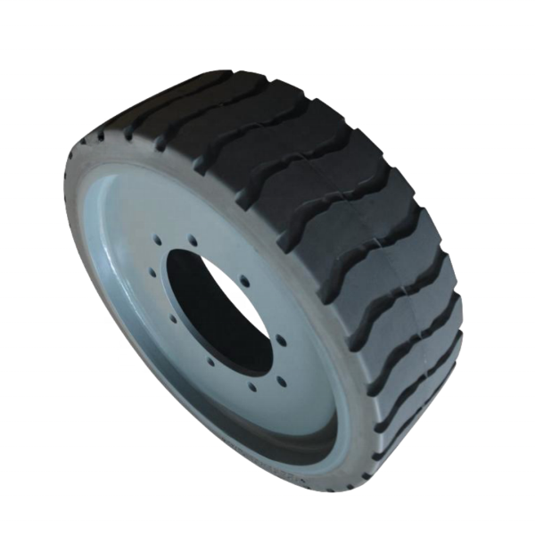 Aftermarket Z-30 Z-33 Z-34 Solid Tire and Wheel Assembly Rear 22x7x17 3/4 Genie Lift 94909 94909GT 9 Bolt Non Marking Tire